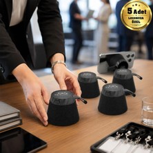 BK Gift Logonuza Özel 5 Adet SP-4290 Şarj Standlı Mini Hoparlör Işıklı Logolu Bluetooth