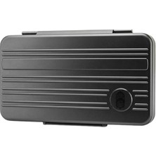 Lubinski Seyahat Tipi 5 Gümüş Humidor Metal Puro Kutusu LB-609