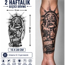 Tattoo Gerçekci Gangstar Bayan Yüz  Geçici Dövme Sticker Yapıştırma Dövme
