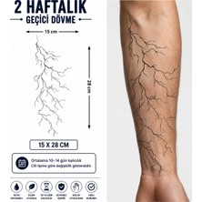 Tattoo Gerçekci Yıldırım Şimşek Geçici Dövme Sticker Yapıştırma Dövme