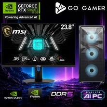 Go Gamer E302DF Intel Core I5 12400F / 16GB Ddr5 / 512GB SSD / RTX5060TI 8gb / Msı 24" 180Hz. / Oem Gaming Paket