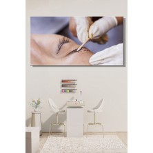Şehber Panoramik Yatay Kanvas Tablo Tekli Kuaför Güzellik Salonu Microblading Kalıcı Makyaj 2699