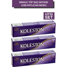 Wella Koleston Single Tüp Saç Boyası 3/66 Patlican Moru X3 Adet