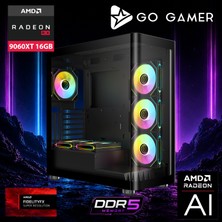Go Gamer AE768P Amd Ryzen 9 7900X / 32GB Ddr5 / 1tb SSD / RX9060XT 16GB / 360MM Sıvı Soğutma / Oem Gaming Paket