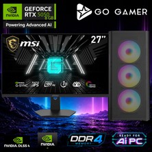 Go Gamer E606D Intel Core I7 14700F / 16GB Ddr4 / 512GB SSD / RTX5050 8gb / Msı 27" 180Hz. / Oem Gaming Paket
