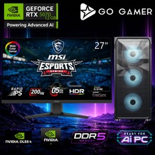 Go Gamer E414D Intel Core Ultra 5 225F / 32GB Ddr5 / 2tb SSD / RTX5070 12GB / Msı 27" 200Hz. 0.5ms / Oem Gaming Paket
