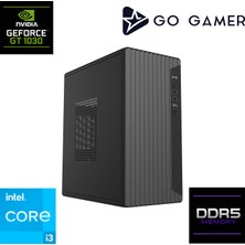 Go Gamer E73F Intel Core I3 12100F / 16GB Ddr5 / 1tb SSD / Nvidia GT1030 4gb / Oem Ev Ofis Paket