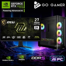 Go Gamer AE775DP Amd Ryzen 9 7900X / 32GB Ddr5 / 2tb SSD / RTX5060TI 16GB / 360MM Sıvı Soğutma / Msı 27" 2k 200Hz. 0.5ms / Oem Gaming Paket