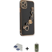 Marsilyan™- iPhone 11 Pro Max Kılıf Nova Işık Prime - Siyah Joko Magic 5d Hayalet Cam + Pers Alüminyum Kamera Lens - Lt