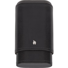 Zippo Signature Solid Deri Puro Kılıfı  Seyahat Humidoru - Siyah
