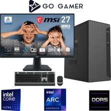 Go Gamer E488DF Intel Core Ultra 7 265 / 16GB Ddr5 / 1tb SSD / Intel Hd Arc Xe2 Integrated Graphics / Msı 27" 100Hz. / Oem Ev Ofis Paket
