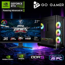 Go Gamer E827DP Intel Core Ultra 9 285K / 16GB Ddr5 / 1tb SSD / RTX5060TI 8gb / 240MM Sıvı Soğutma / Msı 27" 200Hz. / Oem Gaming Paket