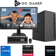 Go Gamer E533D Intel Core I7 14700F / 16GB Ddr4 / 1tb SSD / RX550 4gb / Msı 27" 100Hz. / Oem Ev Ofis Paket