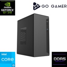 Go Gamer E102F Intel Core I3 14100F / 16GB Ddr5 / 512GB SSD / Nvidia GT210 / Oem Ev Ofis Paket
