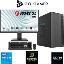 Go Gamer E251D Intel Core I5 14400F / 16GB Ddr4 / 1tb SSD / Nvidia GT730 4gb / Msı 24" 100Hz. / Oem Ev Ofis Paket