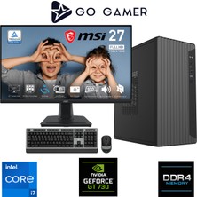 Go Gamer E517D Intel Core I7 13700F / 16GB Ddr4 / 512GB SSD / Nvidia GT730 4gb / Msı 27" 100Hz. / Oem Ev Ofis Paket