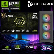 Go Gamer AE459D Amd Ryzen 7 7700X / 64GB Ddr5 / 1tb SSD / RTX5060TI 16GB / 240MM Sıvı Soğutma / Msı 27" 2k 200Hz. 0.5ms / Oem Gaming Paket