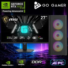 Go Gamer E758DF Intel Core I9 14900KF / 16GB Ddr5 / 1tb SSD / RTX3050 8gb / 240MM Sıvı Soğutma / Msı 27" 180Hz. / Oem Gaming Paket