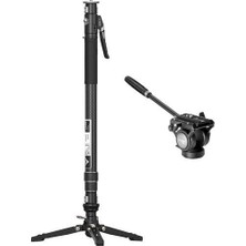 Ulanzi Yc Onion Pineta Pro Karbon Fiber & FH60S Video Fluid Kafa Monopod Kit