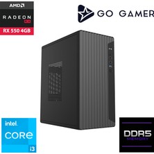 Go Gamer E118F Intel Core I3 14100F / 16GB Ddr5 / 1tb SSD / RX550 4gb / Oem Ev Ofis Paket