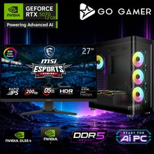Go Gamer E368DP Intel Core I5 14400F / 32GB Ddr5 / 2tb SSD / RTX5070 12GB / Msı 27" 200Hz. 0.5ms / Oem Gaming Paket