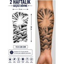 Tattoo Gerçekci Bulut Yarım Kol Geçici Dövme Sticker Yapıştırma Dövme