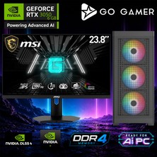 Go Gamer E342D Intel Core I5 14400F / 32GB Ddr4 / 1tb SSD / RTX3050 6gb / Msı 24" 180Hz. / Oem Gaming Paket