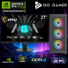 Go Gamer E304D Intel Core I5 12400F / 32GB Ddr4 / 1tb SSD / RTX5060TI 8gb / Msı 27" 180Hz. / Oem Gaming Paket