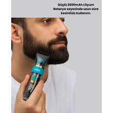 Die Grup Vgr V-695 Şarjlı Saç Sakal Tıraş Makinesi 2600MAH Batarya ve Kılavuz Taraklı