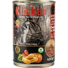 Klicker Biftekli Sebzeli Köpek Konserve 400 gr