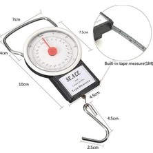 Die Grup 22 KG/50LB Kancalı Tartı Aleti 1 Metre Mezuralı Askılı Balıkçı Terazisi