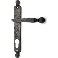 Die Grup Antika Tarz Dekoratif Pirinç Misket Wc Banyo Kapı Kolu - 245X34 Mm, Oksit
