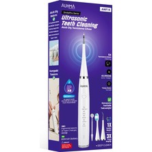 Auhma AMF14 Ultrasonik Diş Temizleme Cihazı Siyah | 42.000 Titreşim/dk | 5 Mod | Ipx8 Su Geçirmez | Type-C Şarj | Diş Taşı Temizleyici & Plak Temizleme Seti