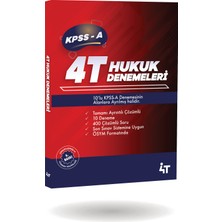 4t Kpss-A Tamamı Çözümlü 10’lu Hukuk Denemeleri 6.baskı