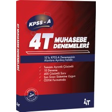 4t Kpss-A Tamamı Çözümlü 10’lu Muhasebe Denemeleri 6. Baskı