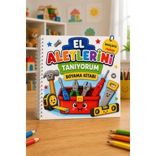 Z&R Craft El Aletleri Boyama Kitabı | Ingilizce-Türkçe Kelime Öğrenme | 35 Eğitici Sayfa