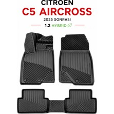 Black Gold Citroen C5 Aircross Hybrid 2025+ 3D Oto Paspas Seti Araca Özel Tpe Kauçuk Siyah Havuzlu Premium Seri