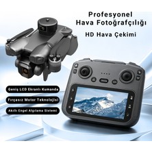 İdragon W12 Gps Drone, Dahili LCD Ekranlı Kumanda, Hd Kamera, 360° Engel Algılama, Fırçasız Motor, Tek Tuşla Eve Dönüş