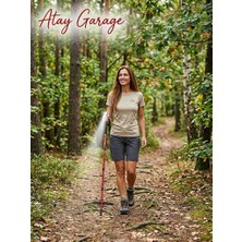 Atay Garage LED Işıklı Anti-Şok Teleskopik Pusulalı Yürüyüş Batonu 110 cm - Ayarlanabilir Dağcılık ve Trekking Bastonu