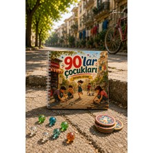Z&R Craft 90’lar Çocukları Boyama Kitabı | Nostaljik Mahalle Oyunları | Yetişkinlere Özel 35 Sayfa 20X20