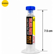 Piyatech MS17 Kurşunsuz Şırınga Krem Lehim Solder Paste 217 Derece 20G 7.5 cm