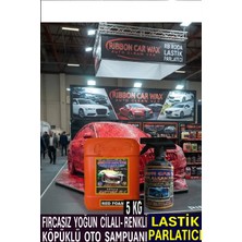 Afro R-1 (Red Foam) ( Fırçasız-Cilalı-Renki Oto Yıkama Köpük Şampuanı ) 5 kg + Lastik Parlatıcı