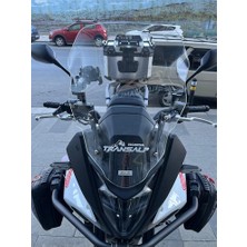Zeus Motor 23-24 Honda Transalp XL750 Şeffaf Ön Cam Zeus 51CM Motosiklet Camı