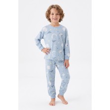 Modanino Erkek Çocuk %100 Pamuk Pijama Takımı 3-13 Yaş 12734IS