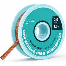 Piyatech RL-20B Yüksek Emişli Düşük Kalıntılı Lehim Temizleme Teli 2.0 mm 1.5 M
