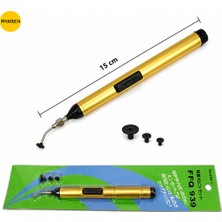 Piyatech FFQ-939 El Tipi Vakumlu Kalem Entegre Tutucu Smd Komponent Çıkarma Cımbızı 3 Başlıklı Set