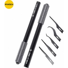 Piyatech 2+5 Cep Telefonu Anakart Tamir Bıçağı Seti Çift Saplı 5 Uçlu Cpu Ic Entegre Sökücü Kazıyıcı 11.5cm