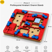 Piyatech IPhone x Anakart Onarım Standı Hassas Pcb Entegre Kalıp Tutucu Isıya Dayanıklı