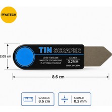 Piyatech 0.2 mm Ultra Ince Lehim Kazıma ve Bga Tamir Bıçağı - Hassas Entegre Cpu Sökme Aparatı (8.6 x 2.05 Cm)