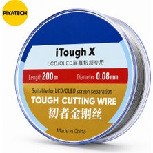 Piyatech Lcd-Ekran Ayırma Teli - 0.08MM 200 Metre - Steel Çelik Kesme Teli